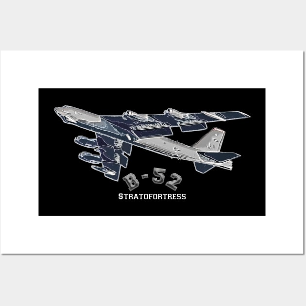 B52 Stratofortress American Bomber Wall Art by aeroloversclothing